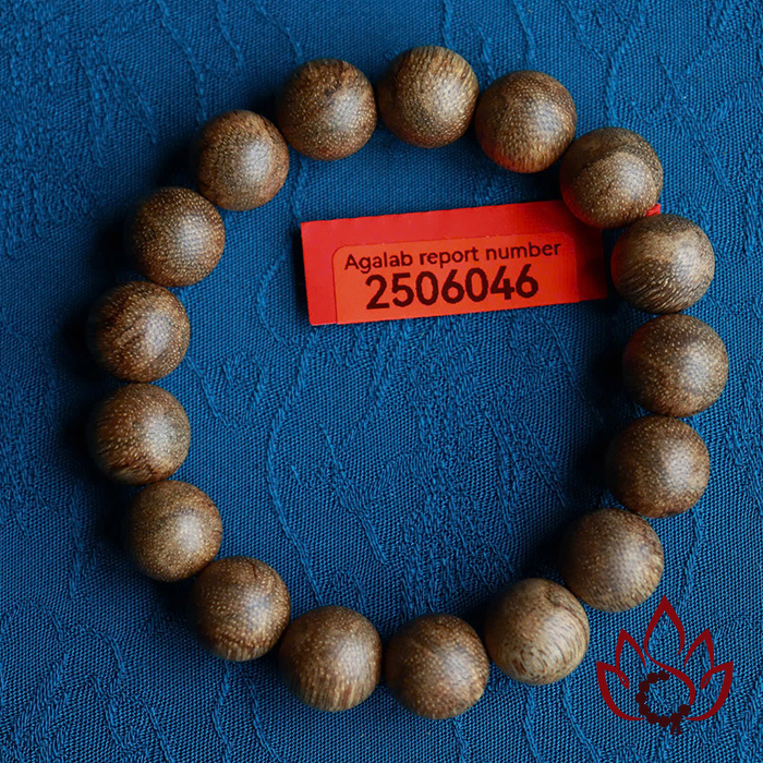 Vòng Trầm Hương Hạt Tròn | 12 Ly | Trầm Tốc Banh Tự Nhiên